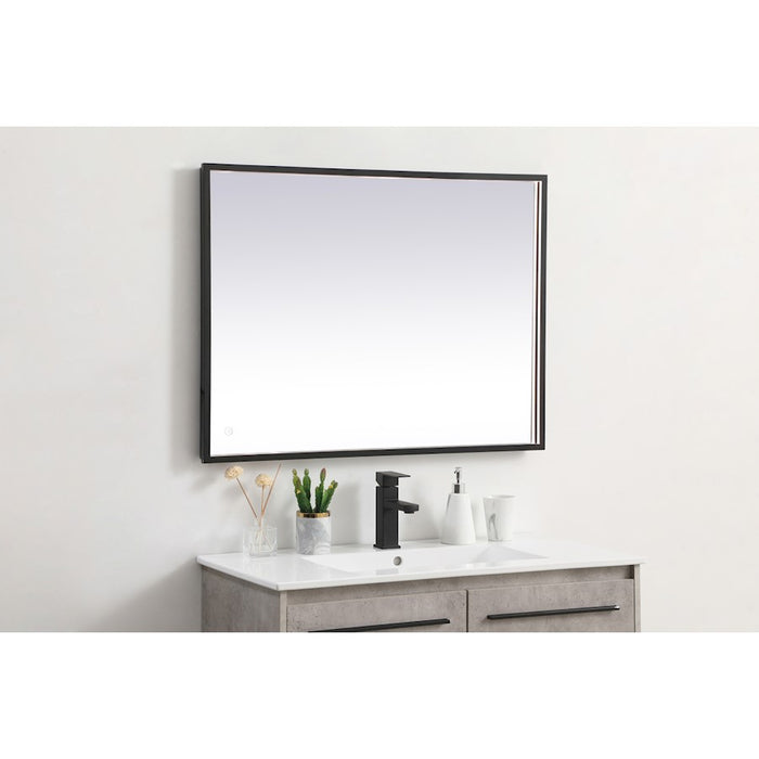 Elegant Decor Pier 27X36" LED Mirror/3000K/4200K/6400K, Black