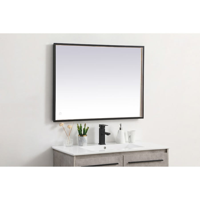 Elegant Decor Pier 27X36" LED Mirror/3000K/4200K/6400K, Black