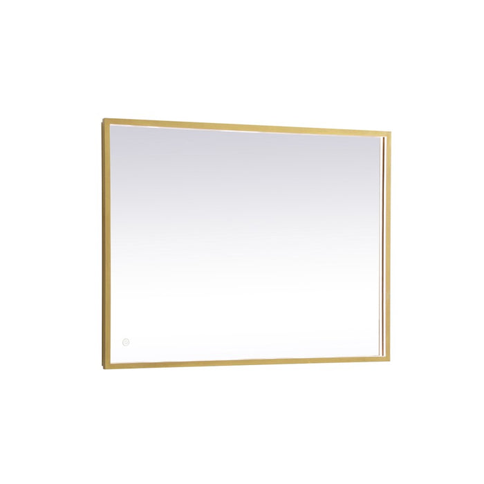 Elegant Decor Pier 27X36" LED Mirror/3000K/4200K/6400K, Brass