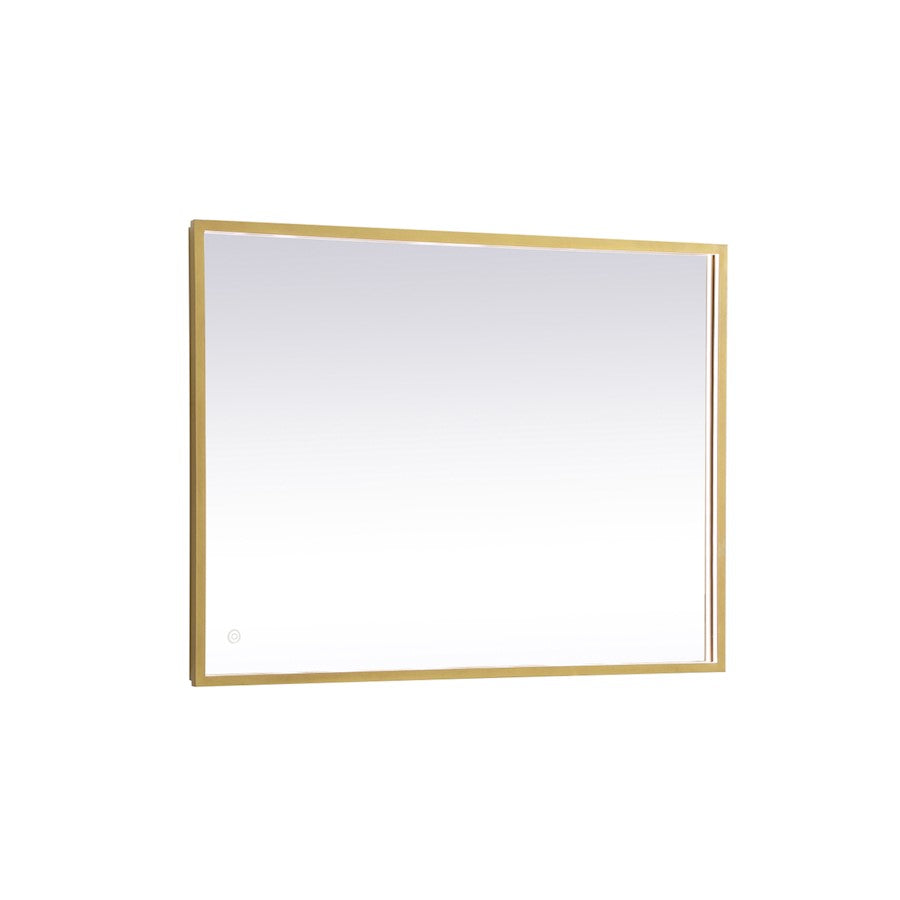 Elegant Decor Pier 27X36" LED Mirror/3000K/4200K/6400K, Brass