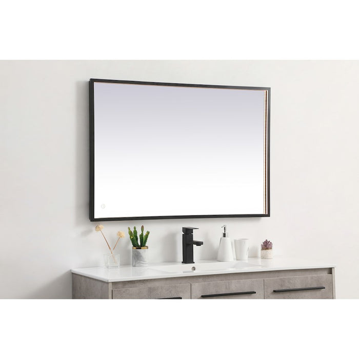 Elegant Decor Pier 27X40" LED Mirror/3000K/4200K/6400K, Black