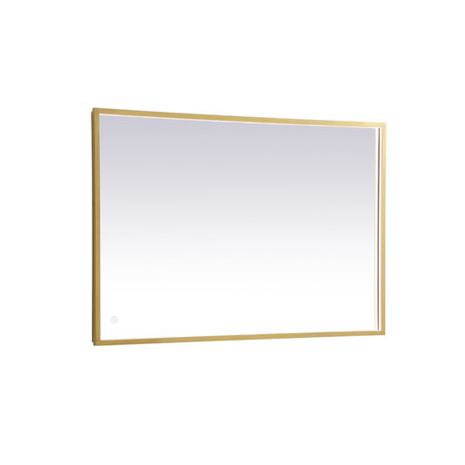 Elegant Decor Pier 27X40" LED Mirror/3000K/4200K/6400K, Brass