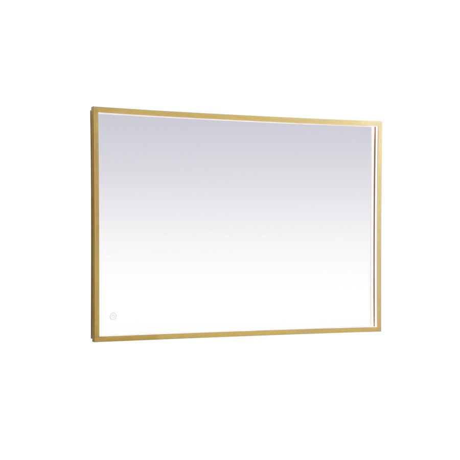 Elegant Decor Pier 27X40" LED Mirror/3000K/4200K/6400K, Brass