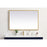 Elegant Decor Pier 27X40" LED Mirror/3000K/4200K/6400K, Brass