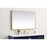 Elegant Decor Pier 27X40" LED Mirror/3000K/4200K/6400K, Brass