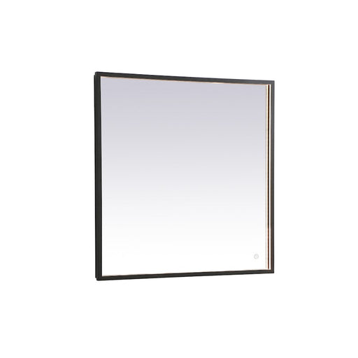 Elegant Decor Pier 30X30" LED Mirror/3000K/4200K/6400K, Black