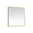 Elegant Decor Pier 30X30" LED Mirror/3000K/4200K/6400K, Brass