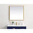 Elegant Decor Pier 30X30" LED Mirror/3000K/4200K/6400K, Brass