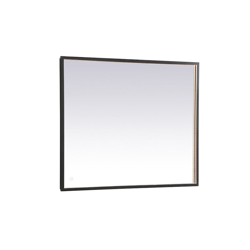 Elegant Decor Pier 30X36" LED Mirror/3000K/4200K/6400K, Black