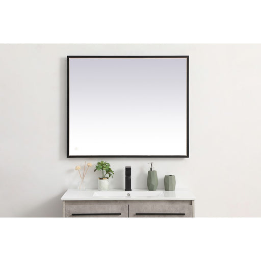 Elegant Decor Pier 30X36" LED Mirror/3000K/4200K/6400K, Black