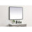 Elegant Decor Pier 30X36" LED Mirror/3000K/4200K/6400K, Black