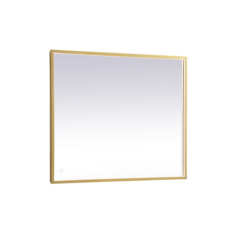 Elegant Decor Pier 30X36" LED Mirror/3000K/4200K/6400K, Brass