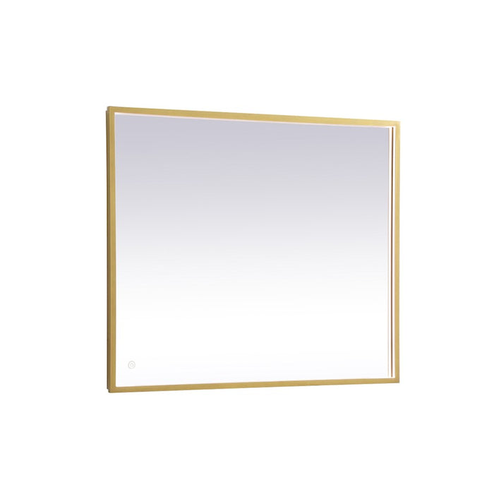 Elegant Decor Pier 30X36" LED Mirror/3000K/4200K/6400K, Brass