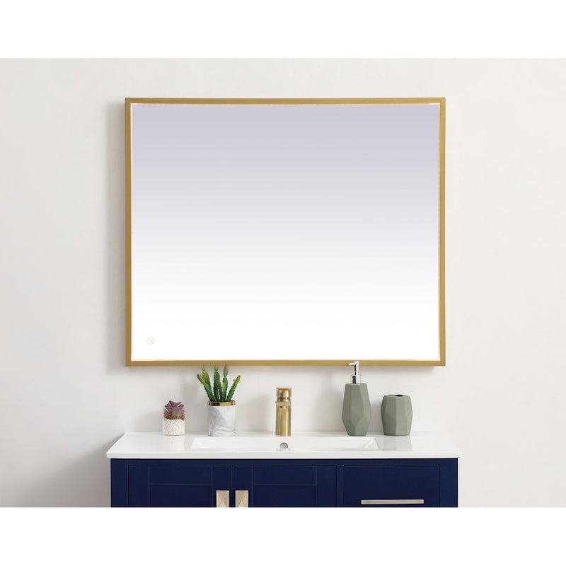 Elegant Decor Pier 30X36" LED Mirror/3000K/4200K/6400K, Brass