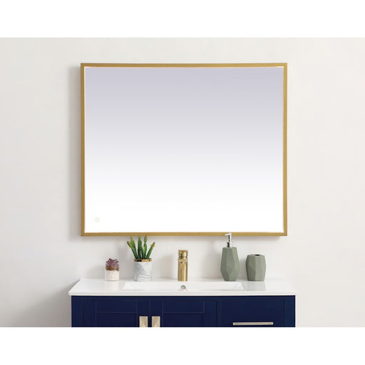 Elegant Decor Pier 30X36" LED Mirror/3000K/4200K/6400K, Brass