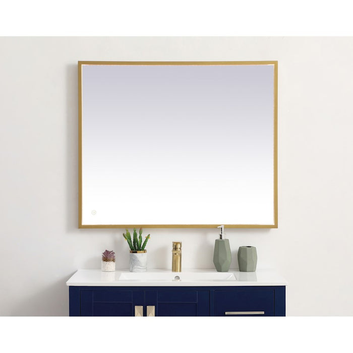 Elegant Decor Pier 30X36" LED Mirror/3000K/4200K/6400K, Brass