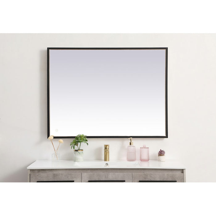 Elegant Decor Pier 30X40" LED Mirror/3000K/4200K/6400K, Black