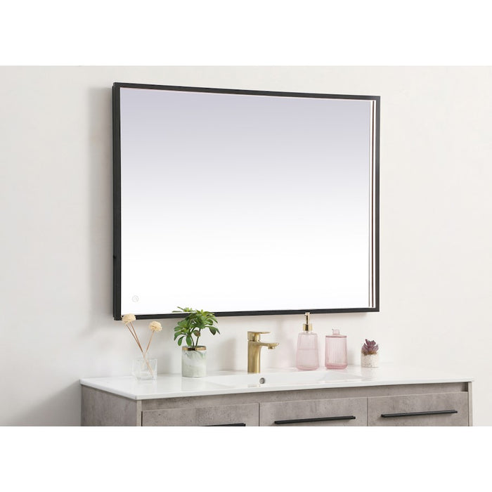 Elegant Decor Pier 30X40" LED Mirror/3000K/4200K/6400K, Black