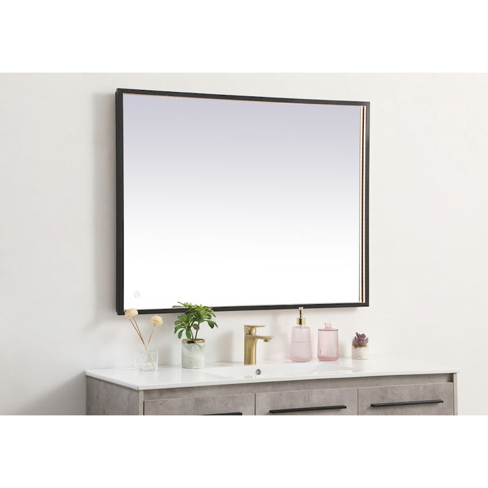 Elegant Decor Pier 30X40" LED Mirror/3000K/4200K/6400K, Black