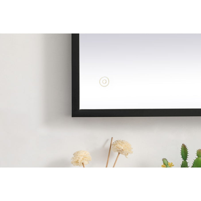 Elegant Decor Pier 30X40" LED Mirror/3000K/4200K/6400K, Black