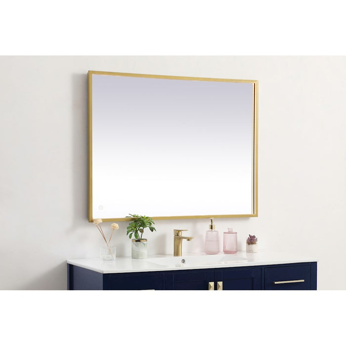 Elegant Decor Pier 30X40" LED Mirror/3000K/4200K/6400K, Brass
