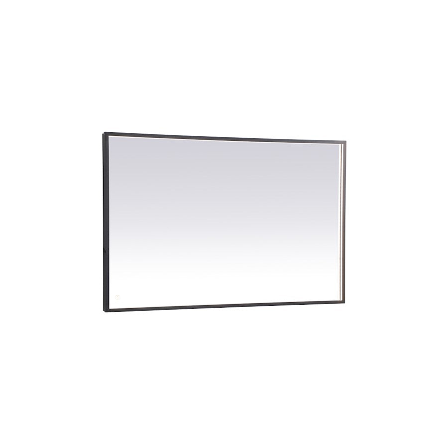 Elegant Decor Pier 30X48" LED Mirror/3000K/4200K/6400K, Black