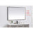 Elegant Decor Pier 30X48" LED Mirror/3000K/4200K/6400K, Black