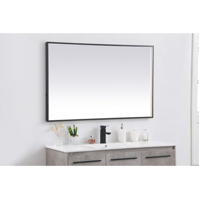 Elegant Decor Pier 30X48" LED Mirror/3000K/4200K/6400K, Black