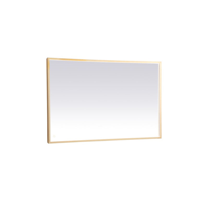 Elegant Decor Pier 30X48" LED Mirror/3000K/4200K/6400K, Brass
