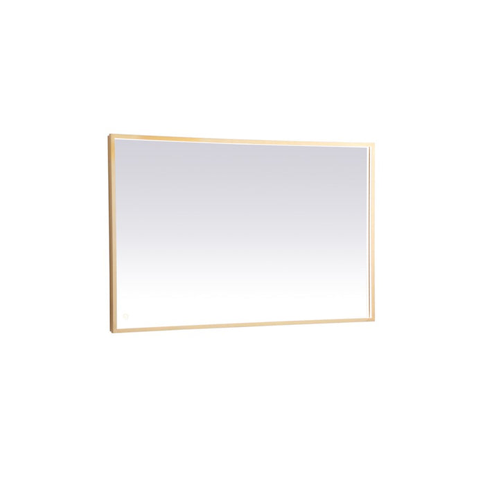 Elegant Decor Pier 30X48" LED Mirror/3000K/4200K/6400K, Brass