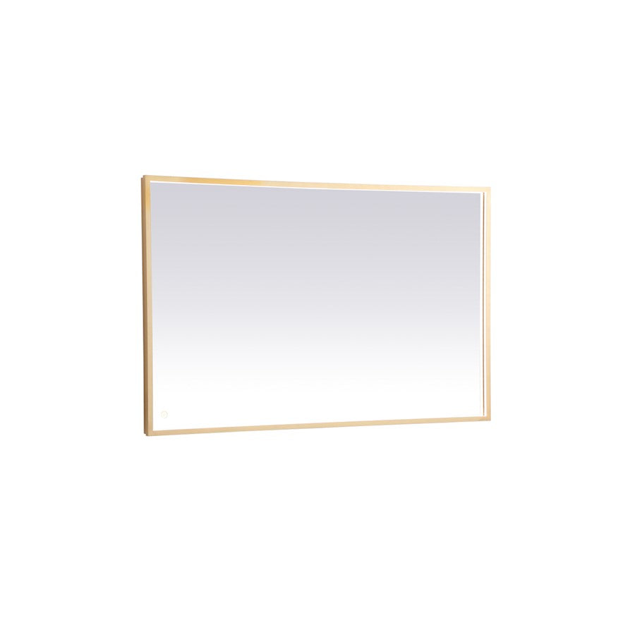 Elegant Decor Pier 30X48" LED Mirror/3000K/4200K/6400K, Brass