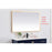 Elegant Decor Pier 30X48" LED Mirror/3000K/4200K/6400K, Brass