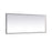Elegant Decor Pier 30X72" LED Mirror/3000K/4200K/6400K, Black