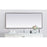Elegant Decor Pier 30X72" LED Mirror/3000K/4200K/6400K, Black