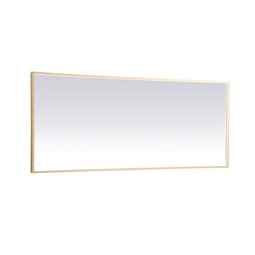 Elegant Decor Pier 30X72" LED Mirror/3000K/4200K/6400K, Brass