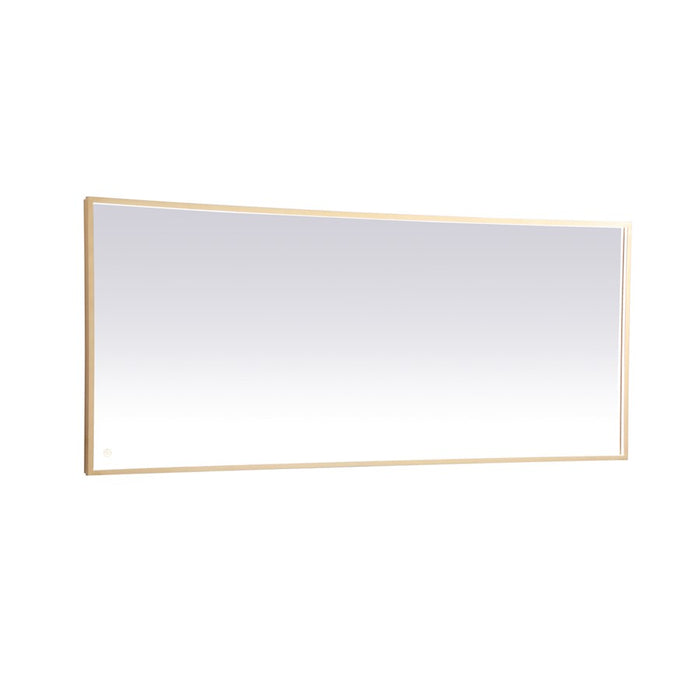Elegant Decor Pier 30X72" LED Mirror/3000K/4200K/6400K, Brass