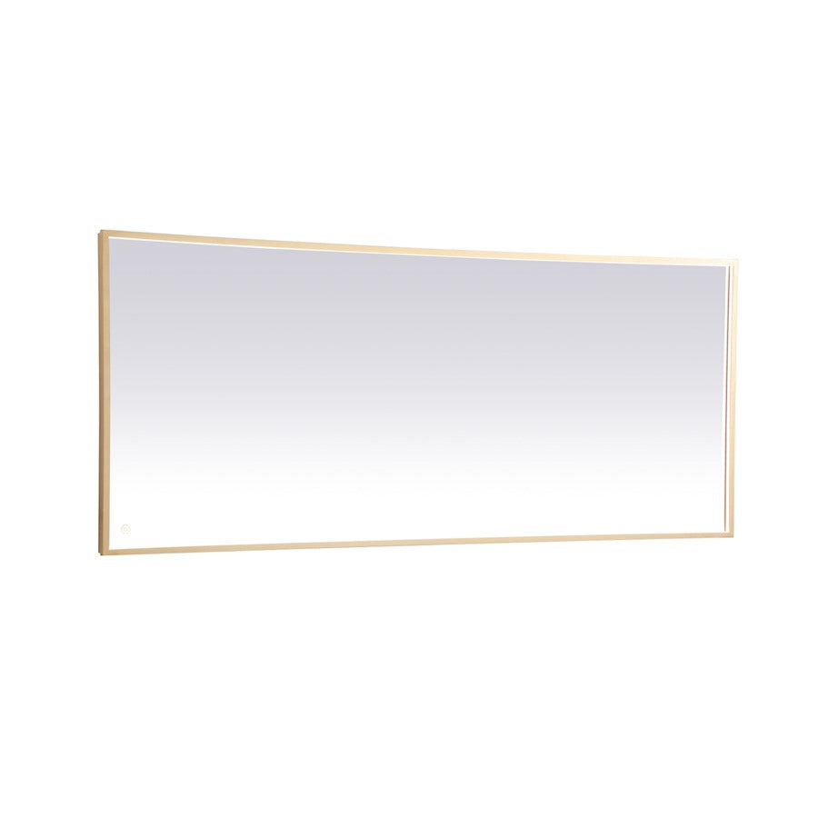 Elegant Decor Pier 30X72" LED Mirror/3000K/4200K/6400K, Brass