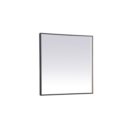 Elegant Decor Pier 36X36" LED Mirror/3000K/4200K/6400K, Black