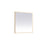 Elegant Decor Pier 36X36" LED Mirror/3000K/4200K/6400K, Brass