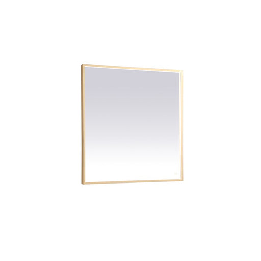 Elegant Decor Pier 36X36" LED Mirror/3000K/4200K/6400K, Brass