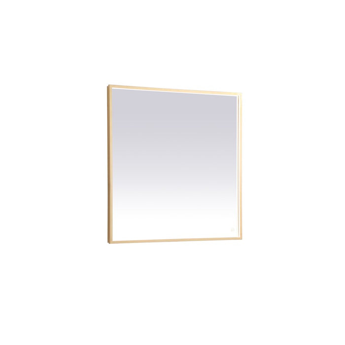 Elegant Decor Pier 36X36" LED Mirror/3000K/4200K/6400K, Brass