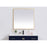 Elegant Decor Pier 36X36" LED Mirror/3000K/4200K/6400K, Brass