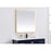 Elegant Decor Pier 36X36" LED Mirror/3000K/4200K/6400K, Brass