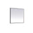 Elegant Decor Pier 36X40" LED Mirror/3000K/4200K/6400K, Black