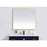 Elegant Decor Pier 36X40" LED Mirror/3000K/4200K/6400K, Brass
