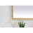 Elegant Decor Pier 36X40" LED Mirror/3000K/4200K/6400K, Brass