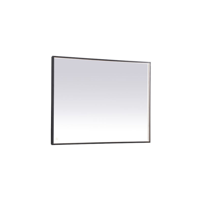 Elegant Decor Pier 36X48" LED Mirror/3000K/4200K/6400K, Black