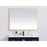 Elegant Decor Pier 36X48" LED Mirror/3000K/4200K/6400K, Brass
