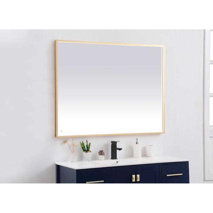 Elegant Decor Pier 36X48" LED Mirror/3000K/4200K/6400K, Brass
