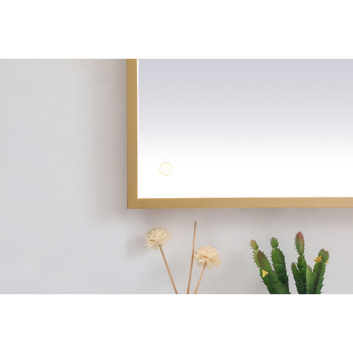 Elegant Decor Pier 36X48" LED Mirror/3000K/4200K/6400K, Brass